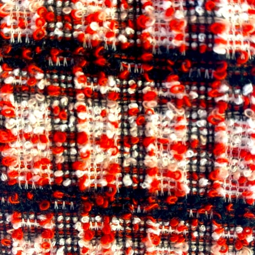 Lily Star red & black stretchy plaid skirt
